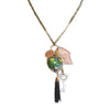 Love Heart Feather Key Pendant Chain