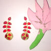 Red Leaves Arch Danglers