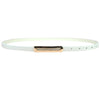 Skinny Rectangle Metal Buckle Belt