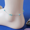 Turquoise Beaded Anklet