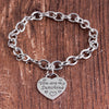 YOU ARE MY SUNSHINE Engraved Heart Charms Bracelet