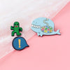 Whale & Cactus Man Pin Set
