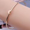Heart Charm Bangle Bracelet