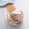 Delicate Feather Cuff Bracelet