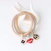 Sexy-lips Charms 3Pc Bracelet