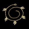 Maple Leaf Charms Anklet