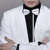 White on Black Layered Bowtie