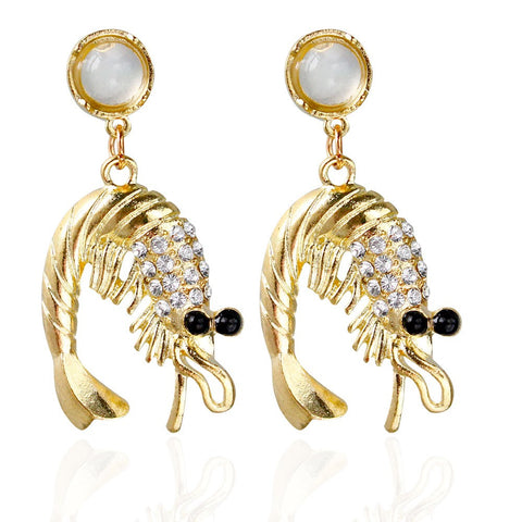 Shrimp Dangle Earrings