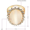 Crystal Flower Opal ring