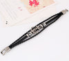 Anchor Pattern Leather Bracelet
