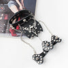 Skull with Rivets Leather Bracelet