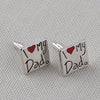 I Love My Dad Square Cufflinks