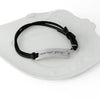 NEVER NEVER GIVE UP Inspirational Leather Bracelet