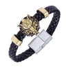 Final Fantasy Wolf Symbol Leather Bracelet