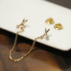 Scissors Chain-Link Brooch