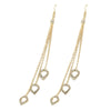 Hanging Hearts Tassel Earrings