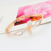 Butterfly Charm Crystal Bracelet