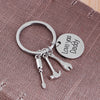 LOVE YOU DADDY Screwdriver/Hammer/Spanner Charms Keychain