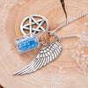 Angel Wings & Wishing Bottle Necklac