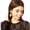 White Flowers Earrings