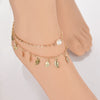 Delicate Leaves Pearl Anklet