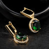 Hanging Emerald Princess Earrings