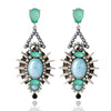 Crystal with Rivets Earrings
