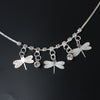 Crystal & Dragonfly Dangle Charms Anklet