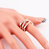 Crossing Lines Ring
