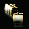 Golden Bars Rectangle Cufflinks
