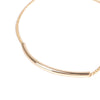 Curved Tube Golden Anklet