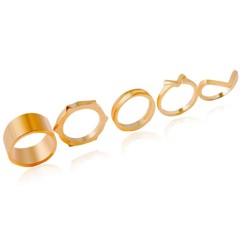 Zigzag Rings Set