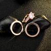 Imitiation Solitaire Wedding Rings Set