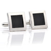 Black Enamel Square Cufflinks