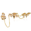 Kissing leaves Chain Link Ring