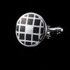 3D Round Grid Cufflinks