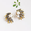 Abstract Spikes Stud Earrings