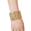 Closely Woven Rope Chain Cuff