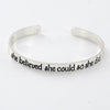 She Believed She Could Bracelet