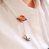 Planet & Spaceman Collar Pin