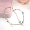 Sparkling Stars & Beads Layered Anklet