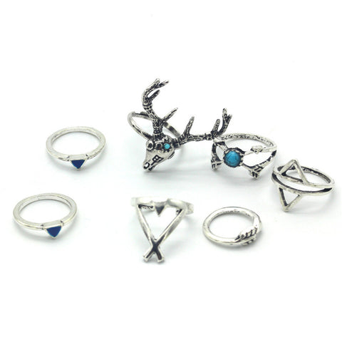 Deer Triangle Rings Set