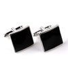 Square Black Enamel Cufflinks