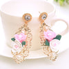 3D Floral Vintage Earrings