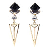 Inverted Pyramid Drop Earrings