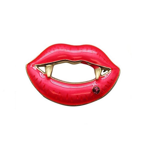 Vampire Teeth Brooch