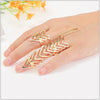 Arrows Shaped Chain Link Ring