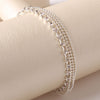 Crystal Multilayer Anklet