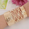 Criss Cross Cylindrical Cuff Bracelet