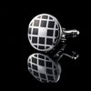 3D Round Grid Cufflinks